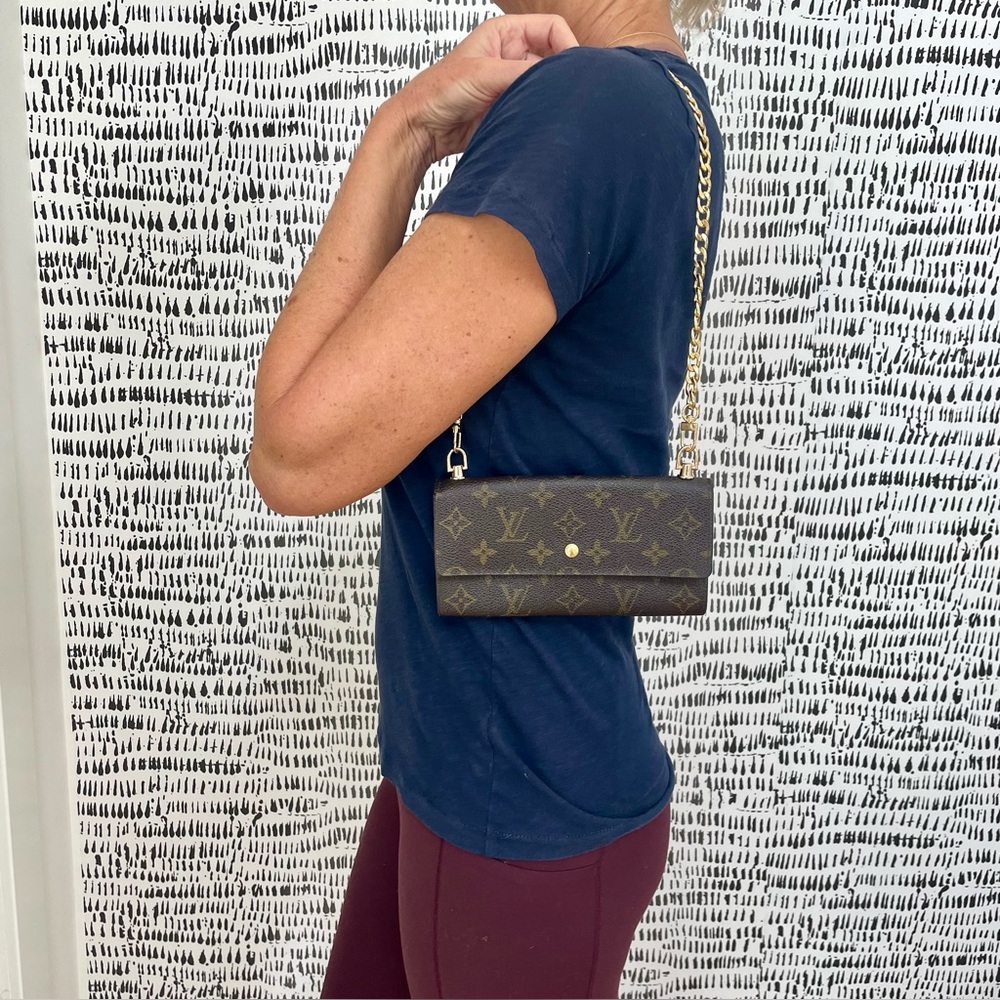 Louis Vuitton Authentic Monogram Petit Bucket Pouch Crossbody - Picture 7 of 11
